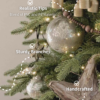 AlpineTips 12' Alpine Fir Slim Artificial Christmas Tree 1400 Warm White LED Lights