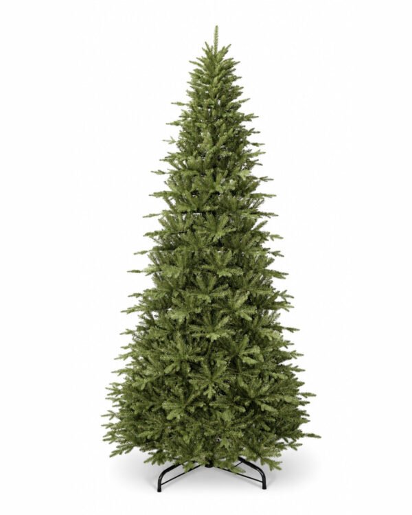 Alpine_Fir_Slim_White_Background 12' Alpine Fir Slim Artificial Christmas Tree 1400 Warm White LED Lights