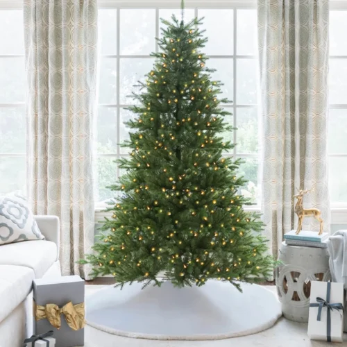 9' Alpine Fir Artificial Christmas Tree 1100 Warm White LED Lights