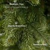 8' Cypress Spruce Artificial Christmas Tree with 1500 Warm White & Multi-Color LED Lights