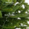 9' King Fraser Fir Slim Artificial Christmas Tree with 900 Warm White & Multi-Color LED Lights