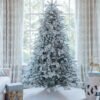 12' Queen Flock® Artificial Christmas Tree with 1700 Warm White LED Lights