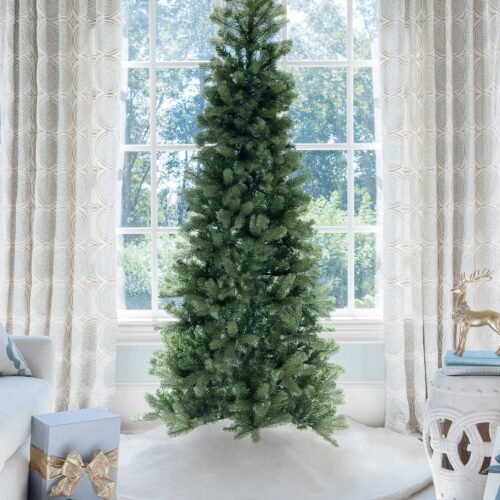 12' King Douglas Fir Slim Artificial Christmas Tree Unlit