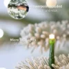 9' Queen Flock® Slim Artificial Christmas Tree With 900 Warm White LED Lights