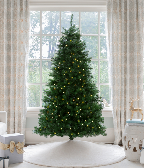 7' Hancock Spruce Artificial Christmas Tree 450 Warm White LED Lights