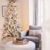 7.5' King Flock® Artificial Christmas Tree Unlit