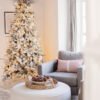 6.5' King Flock® Artificial Christmas Tree Unlit