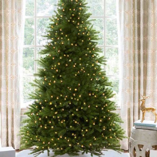 6.5' King Fraser Fir Artificial Christmas Tree with 750 Warm White LED Lights