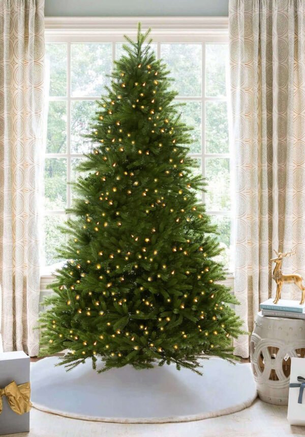 12' King Fraser Fir Artificial Christmas Tree with 3000 Warm White & Multi-Color LED Lights