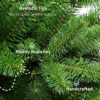 10' King Douglas Fir Slim Artificial Christmas Tree Unlit