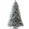 9' King Flock® Artificial Christmas Tree Unlit