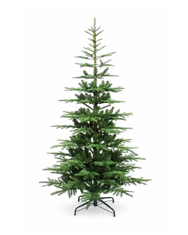8' King Noble Fir Artificial Christmas Tree with 600 Warm White LED Lights