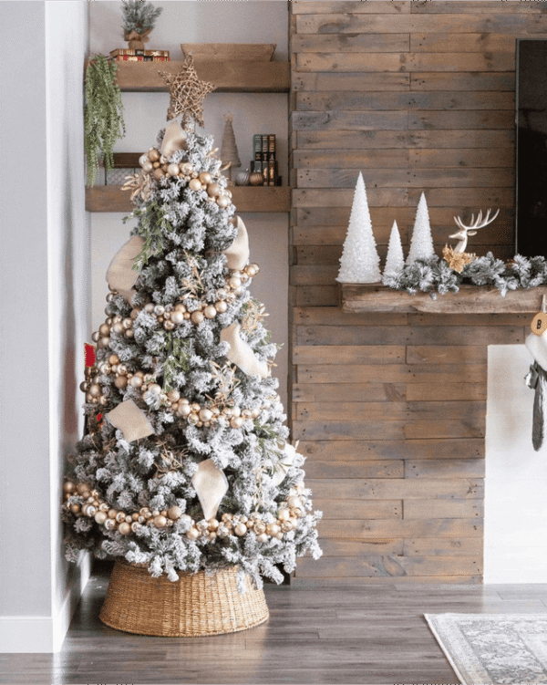 6' Prince Flock® Artificial Christmas Tree with 350 Warm White LED Lights
