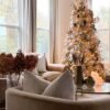 7.5' Queen Flock® Artificial Christmas Tree with 800 Warm White LED Lights