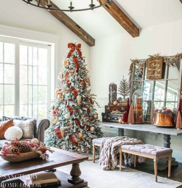 10' Queen Flock® Artificial Christmas Tree Unlit