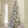 9' Queen Flock® Slim Artificial Christmas Tree Unlit