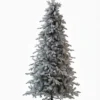 9' Queen Flock® Slim Artificial Christmas Tree With 900 Warm White LED Lights