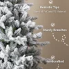 9' Queen Flock® Slim Artificial Christmas Tree With 900 Warm White LED Lights