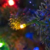 8' Cypress Spruce Artificial Christmas Tree with 1500 Warm White & Multi-Color LED Lights
