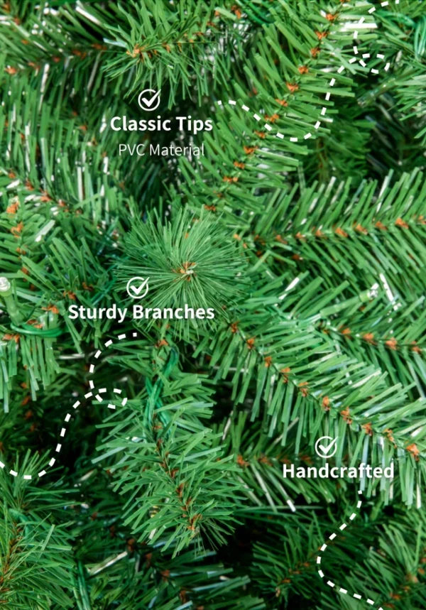 9' Hancock Spruce Artificial Christmas Tree 750 Warm White LED Lights