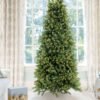 10' Royal Fir Slim Artificial Christmas Tree with 1500 Warm White & Multi-Color LED Lights