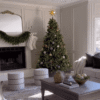 10' Royal Fir Artificial Christmas Tree with 1600 Warm White & Multi-Color LED Lights