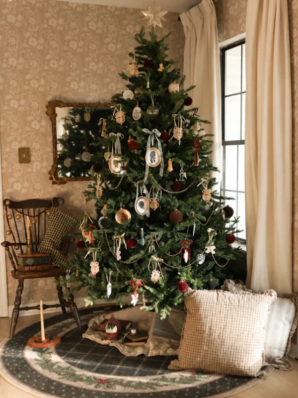 9' Scarlet Fir Artificial Christmas Tree Unlit