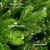 9' Scarlet Fir Artificial Christmas Tree Unlit