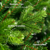 6.5' Scarlet Fir Artificial Christmas Tree Unlit