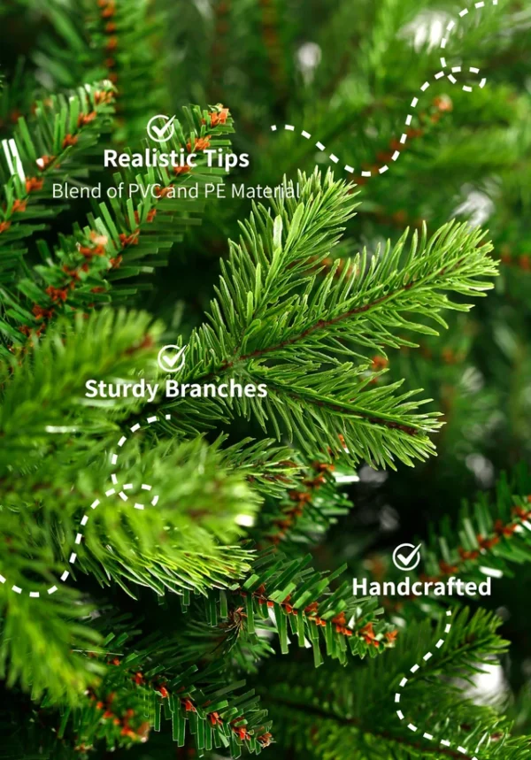 9' Scarlet Fir Artificial Christmas Tree Unlit