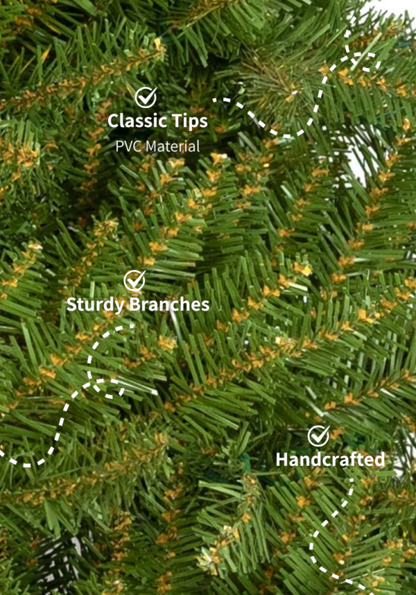 7.5' Yorkshire Fir Slim Artificial Christmas Tree Unlit