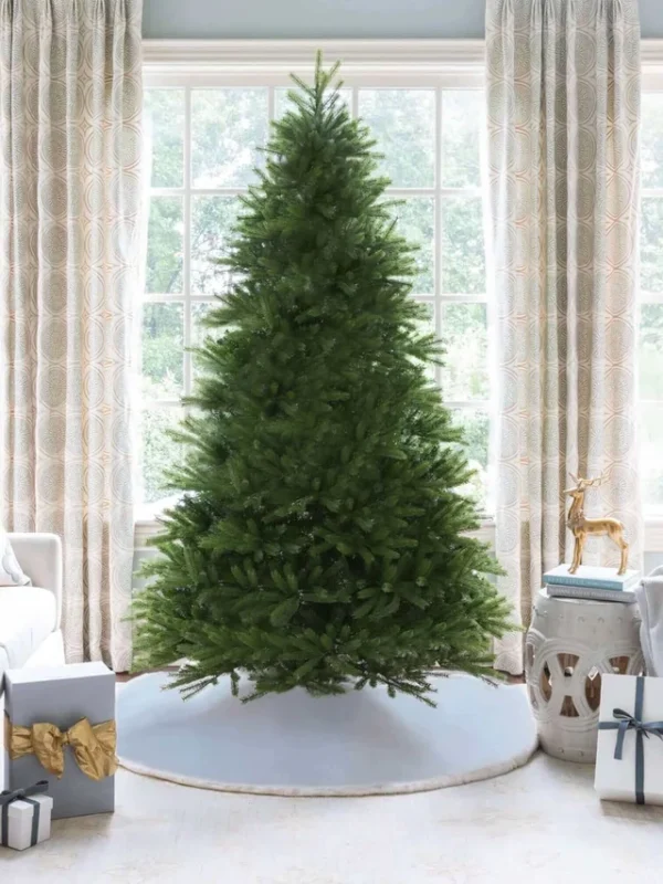 9' King Fraser Fir Artificial Christmas Tree with 1800 Warm White & Multi-Color LED Lights