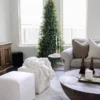 9' Royal Fir Slim Artificial Christmas Tree with 900 Warm White & Multi-Color LED Lights
