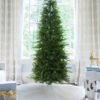 6.5' Yorkshire Fir Slim Artificial Christmas Tree with 400 Warm White LED Lights